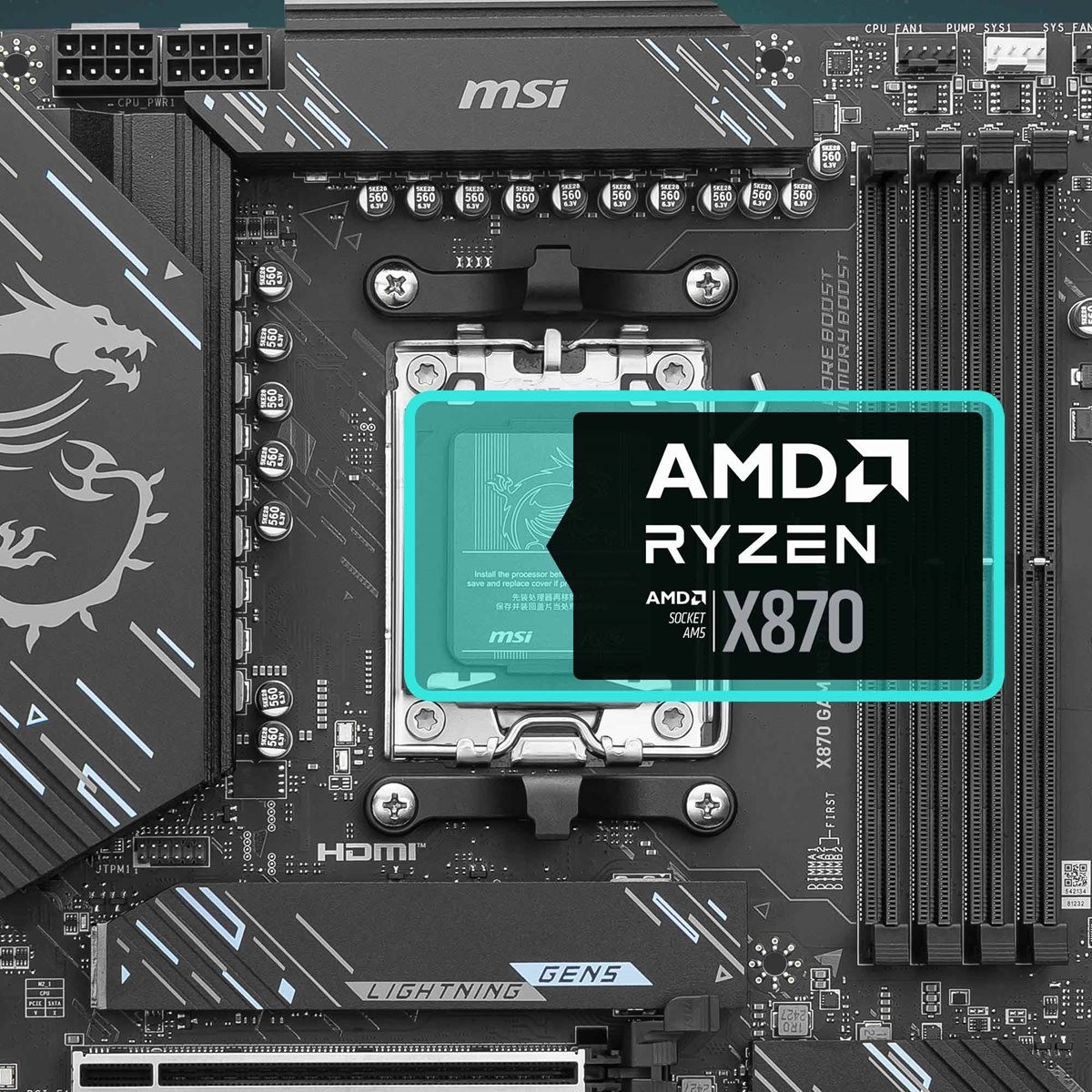 MSI - Motherboard - Pro X870-P Wifi AM5 DDR5