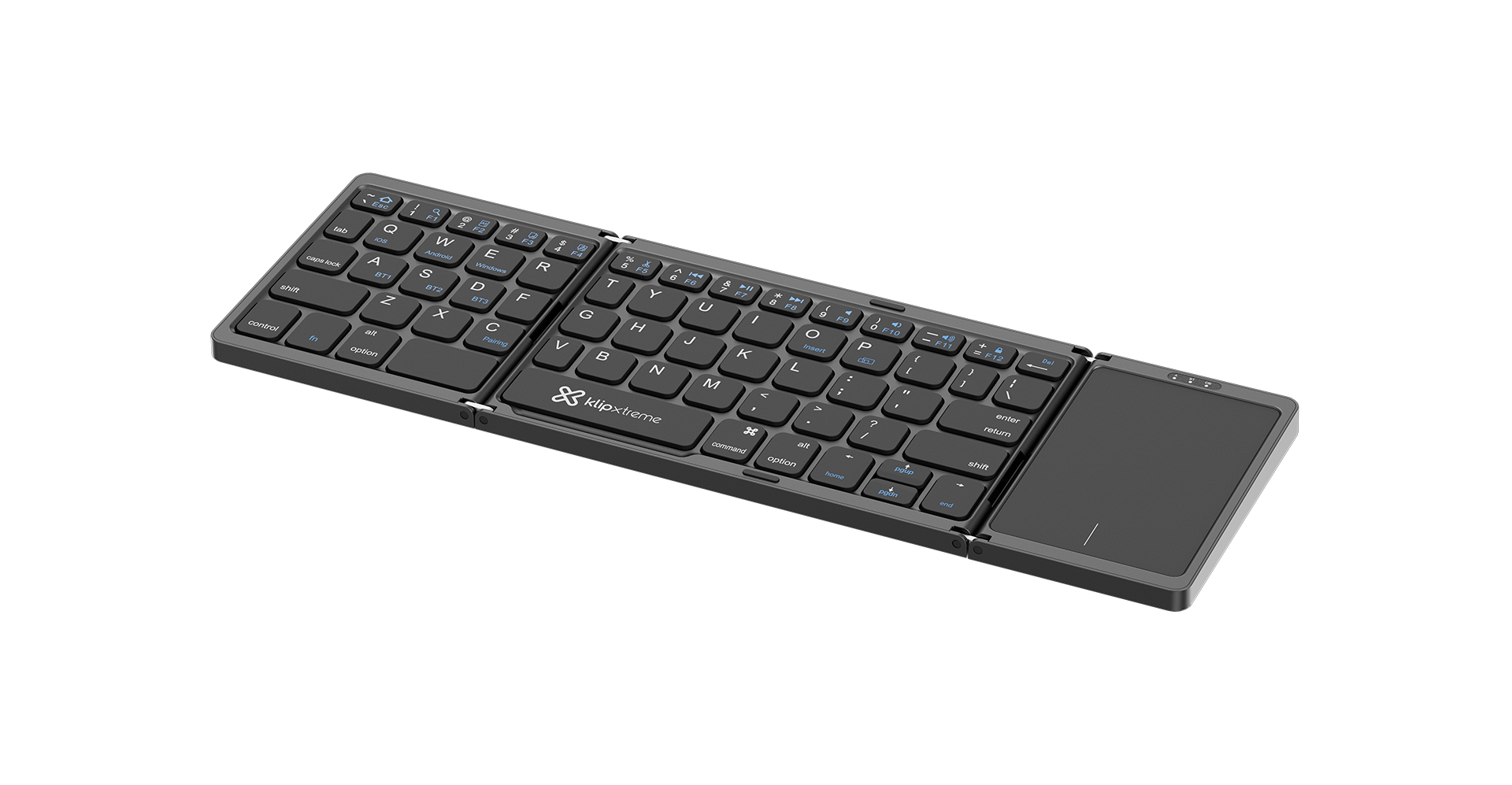 Klip Xtreme - Keyboard and Touchpad - Spanish - Wireless - Bluetooth 5.0 - Black - KCK-650S-BK