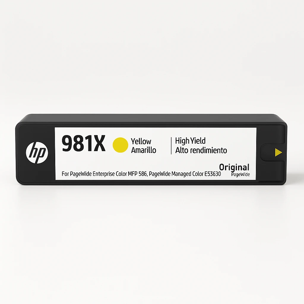 HP 981X - 116 ml - Alto rendimiento - amarillo - original - PageWide - cartucho de tinta - para PageWide Enterprise Color MFP 586; PageWide Managed Color E55650