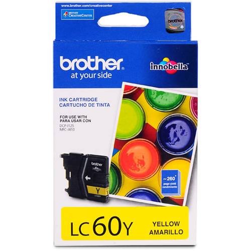 Brother LC60Y - Amarillo - original - cartucho de tinta - para Brother DCP-J125, MFC-J410, MFC-J410W