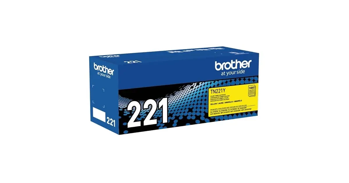 Brother TN221Y - Amarillo - original - caja - cartucho de tóner - para Brother HL-3140, HL-3170, HL-3180, MFC-9130, MFC-9330, MFC-9340