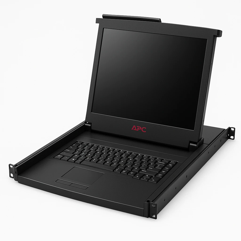 APC LCD Console - Consola KVM - 19" - montaje en bastidor - 1280 x 1024 - VGA - negro - 1U - para P/N: AR3106SP, SMX1000C, SMX1500RM2UC, SMX1500RM2UCNC, SMX750C, SMX750CNC, SRT5KRMXLW-TW