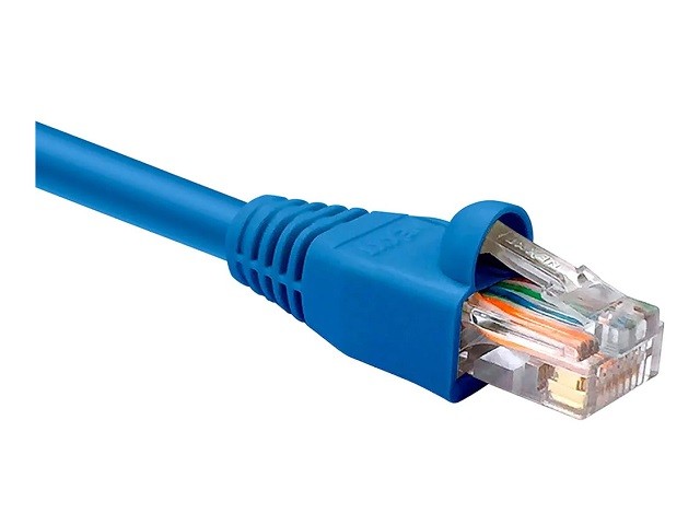 Panduit NetKey - Patch cable - RJ-45 (M) to RJ-45 (M) - 92 cm - foiled unshielded twisted pair (F/UTP) - CAT 6a - IEEE 802.3af/IEEE 802.3at - booted, halogen-free, snagless, stranded - blue