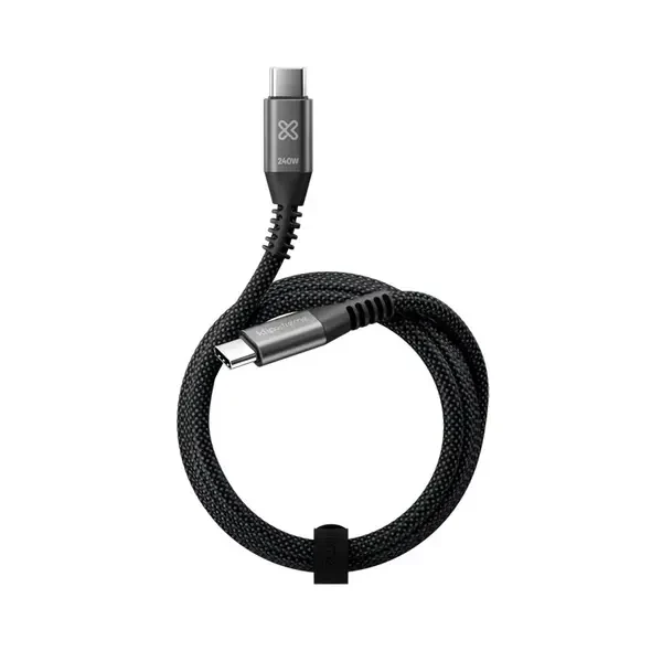 Klip Xtreme - USB cable - 24 pin USB-C - 9 pin USB Type A - 3 m - Black - 30W Braided Fast charging
