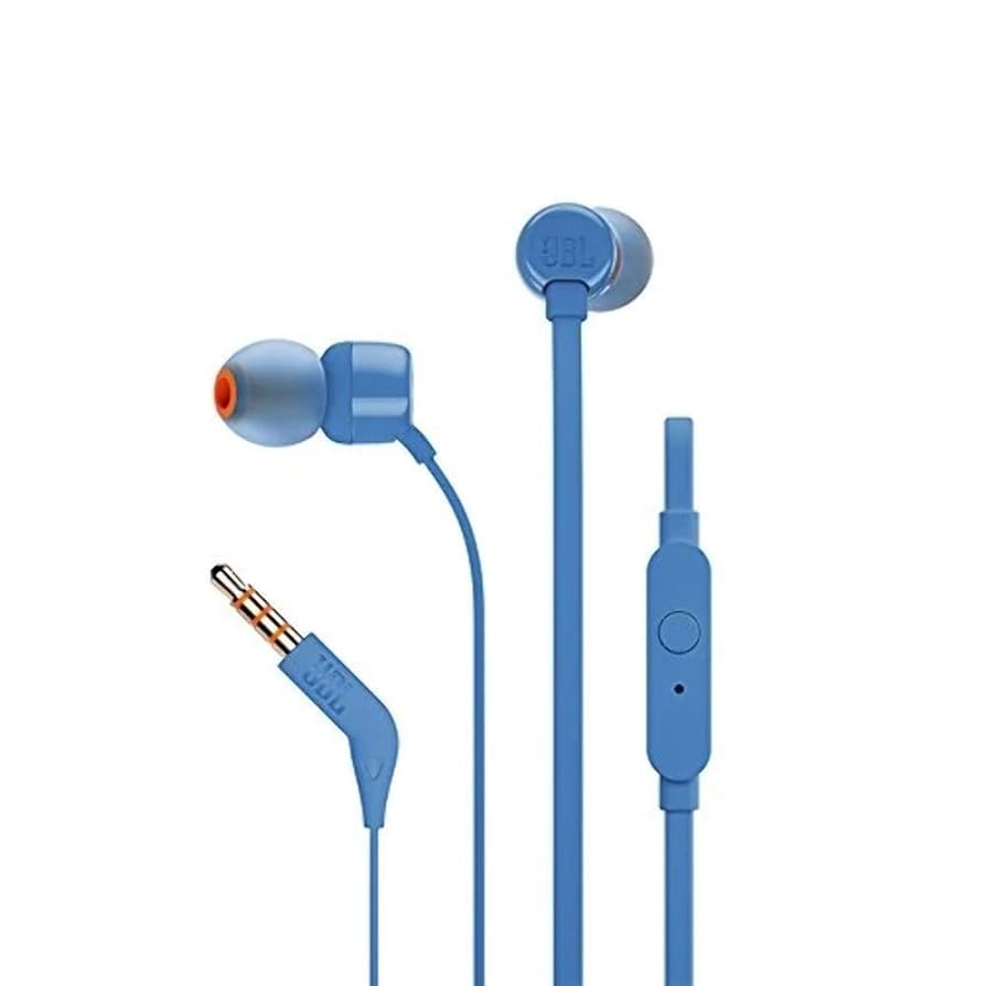 JBL - Headphones - T110 Wired In-ear Blue (S. Ame