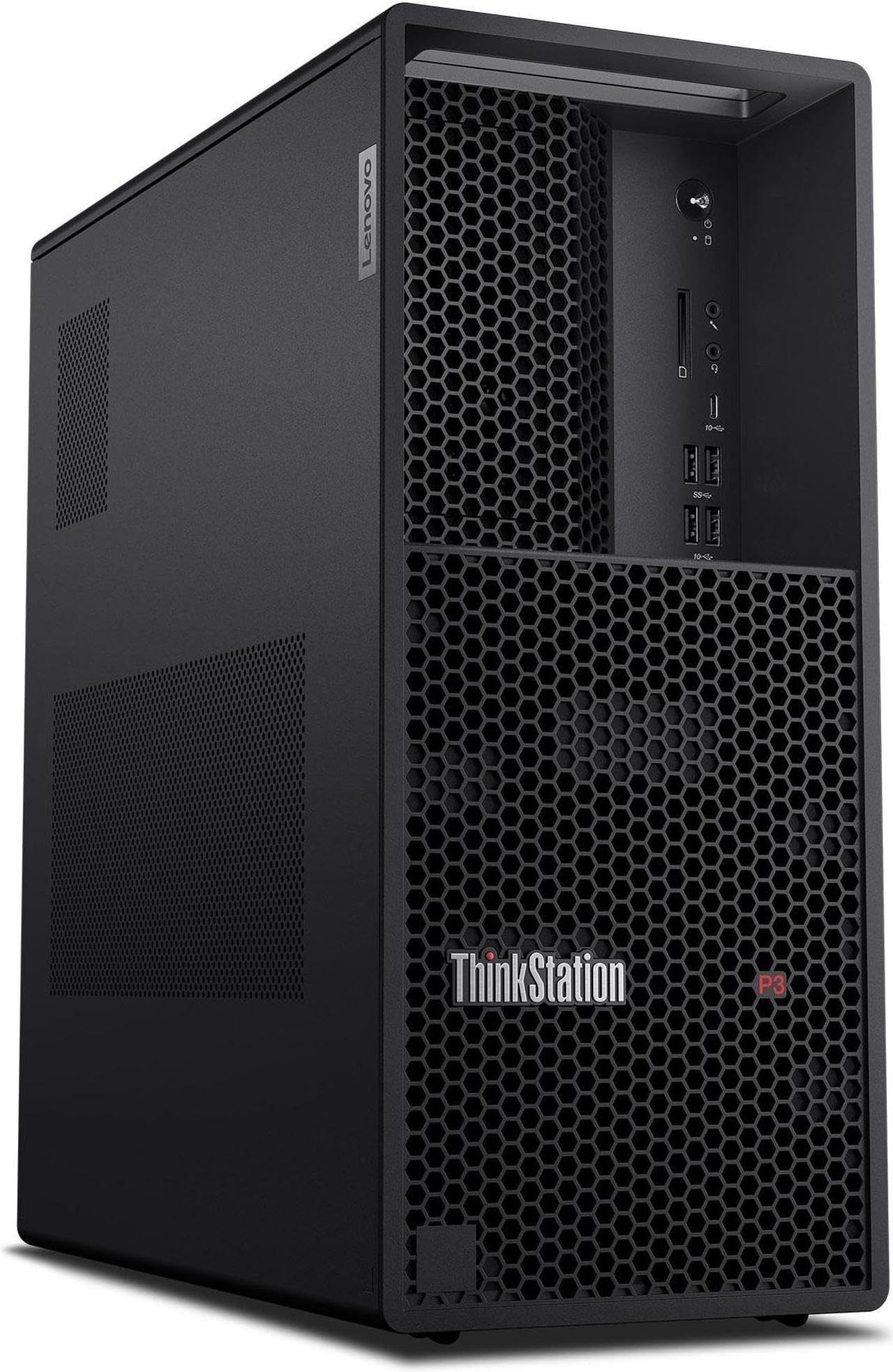 Lenovo ThinkStation P3 Tower - Tower - Intel Core i9 I9-14900 / 5.1 GHz - DDR4 SDRAM - 1 TB Hard Drive Capacity - NVIDIA RTX 2000 - Windows 11 Pro - Spanish