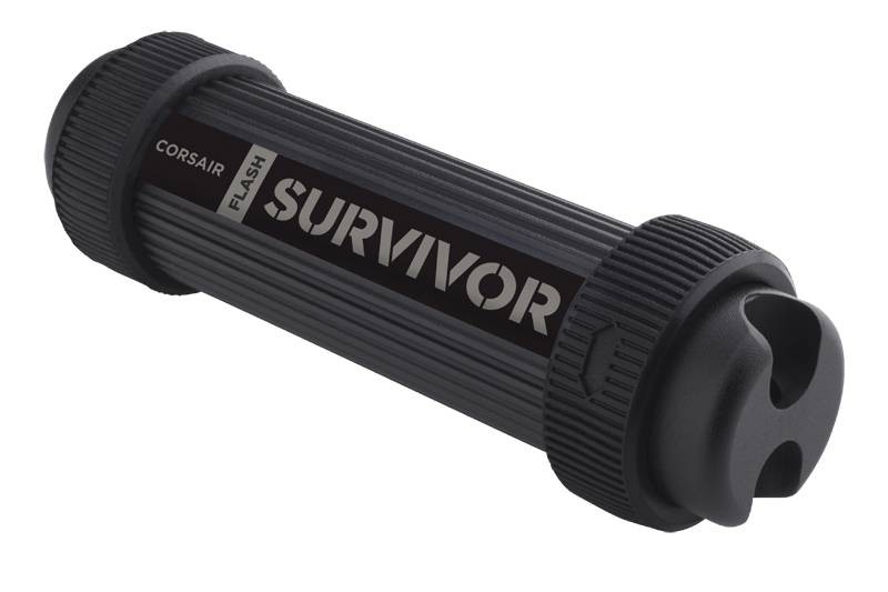 Corsair Flash Survivor Stealth - USB flash drive - 64 GB - USB 3.0 - anodized aluminum