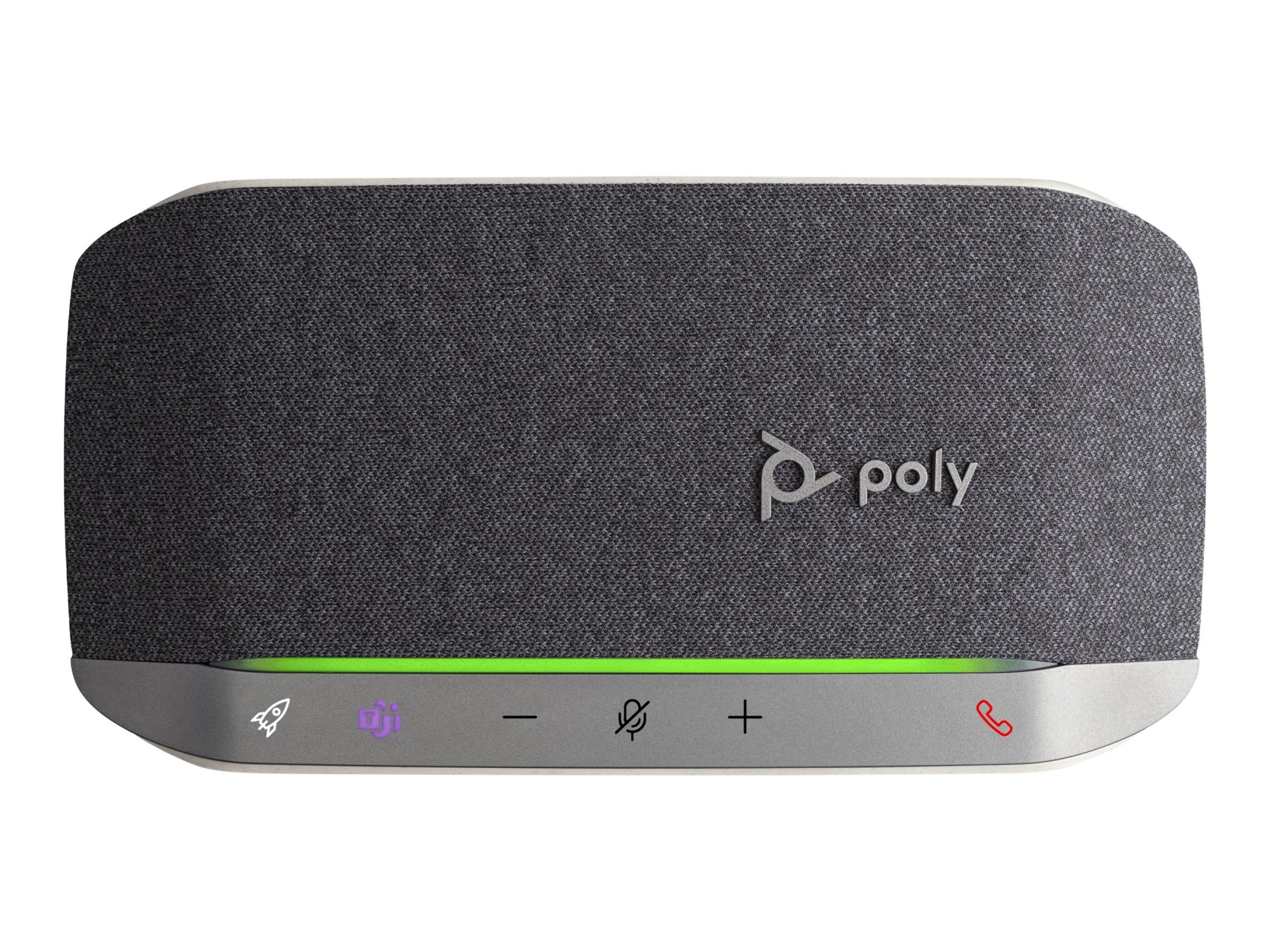 Poly Sync 20 - Altavoz de manos libres inteligente - Bluetooth - cableado, inalámbrico - USB-A - plata - Certificado para Equipos de Microsoft