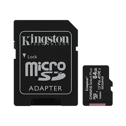 Kingston - Flash memory card - miniSDHC - V30 Card + Adapter
