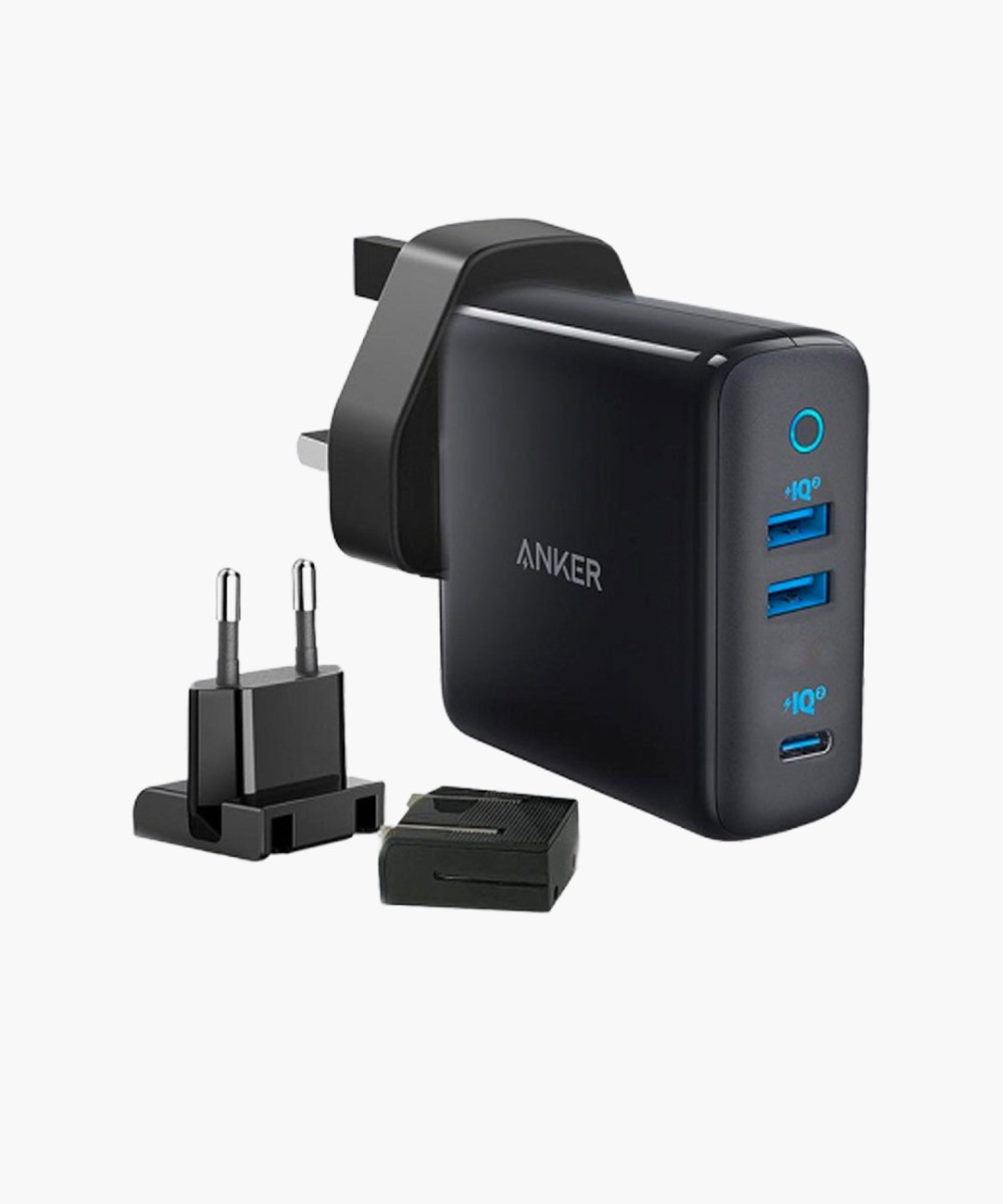 Anker - charger. - PowerPort III 3-Port 65W - Bla