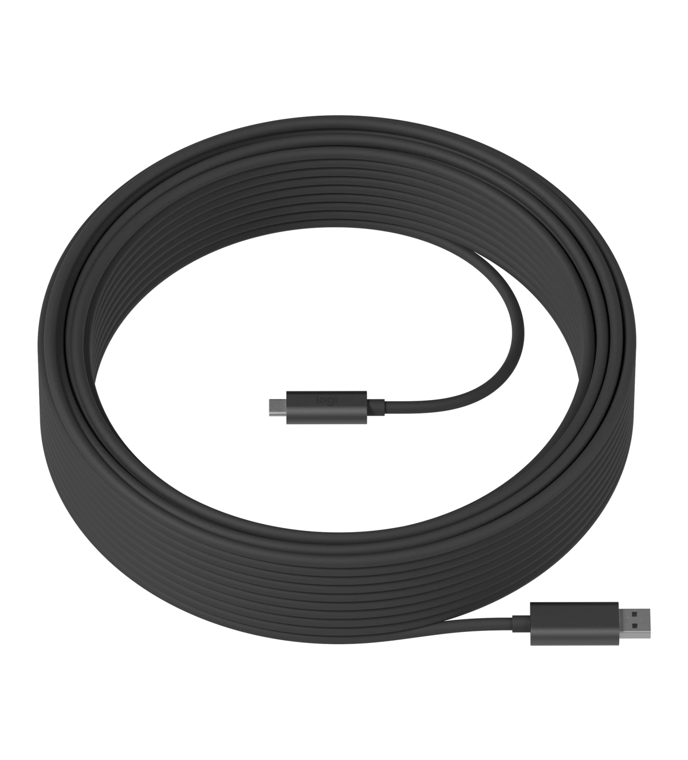 Logitech Strong - Cable USB - USB Tipo A (M) a 24 pin USB-C (M) - USB 3.2 Gen 2 - 25 m - plenum, Active Optical Cable (AOC) - para Room Solution Huddle, Large