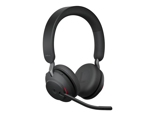 Jabra Evolve2 65 MS Stereo - Auricular - en oreja - Bluetooth - inalámbrico - USB-C - aislamiento de ruido - negro - Certificado para Equipos de Microsoft